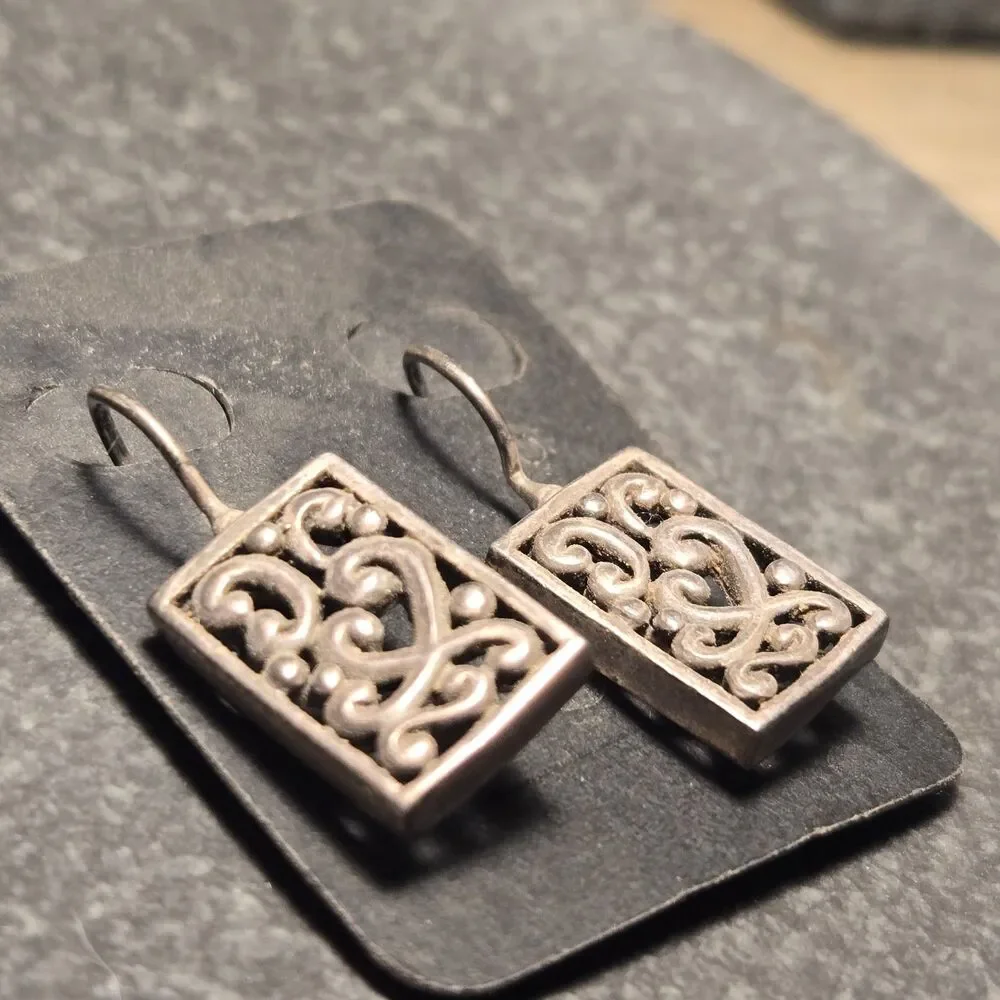 Thai Filigree Sterling Silver Earrings